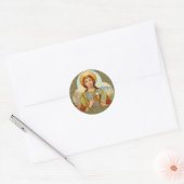 Barbara (BK 001) Ronde Sticker (Envelop)