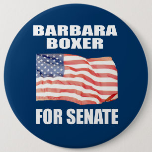 BARBARA BOXER VOOR SENAAT RONDE BUTTON 6,0 CM