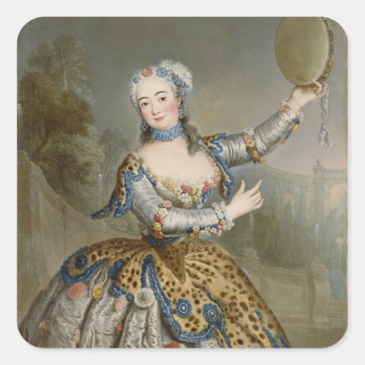 Barbara Campanini Vierkante Sticker (Voorkant)