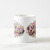 Barbara Floral Name Mug – Vintage Peony Flowers (Centre)