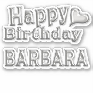 Barbara Happy Birthday Autocollants