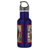 Barbara met artillerie (M 007) Blue Waterfles (Achterkant)