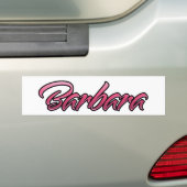 Barbara s'est évanouie rose Aufkleber Sticker (En voiture)