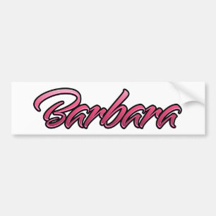 Barbara s'est évanouie rose Aufkleber Sticker
