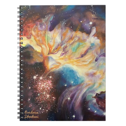 Barbara Sheehan Galaxy Nebula Artist Notitieboek (Voorkant)