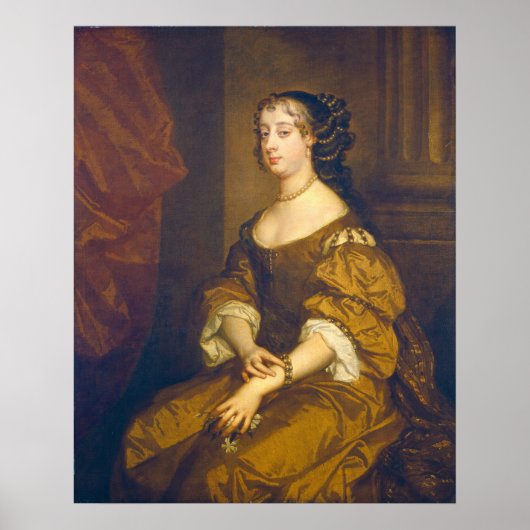 Barbara Villiers - Sir Peter Lely Poster d'art (Devant)