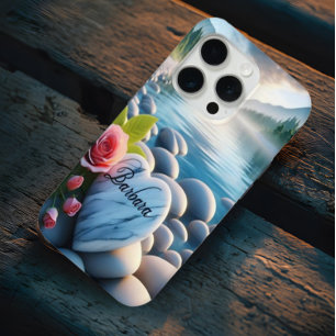 Barbara's hart bij de rivier iPhone 15 pro case