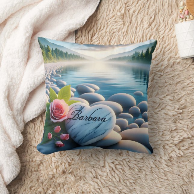 Barbara's River Heart Kussen (Deken)