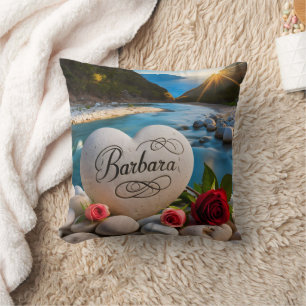 Barbara's River Heart Kussen