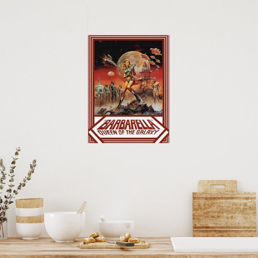 Barbarella 1968 poster (Keuken)