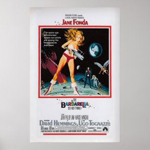 Barbarella Film Poster Antiek Jane Fonda Giclée