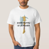 Barbares de T-shirt de hache de Lemuria (Devant)