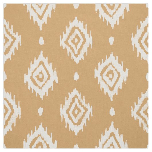 BARBARIAN Boho Ikat Diamond Gold Stof (Swatch)