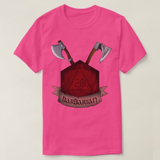 Barbarian Dice Classic TShirt (Design voorkant)