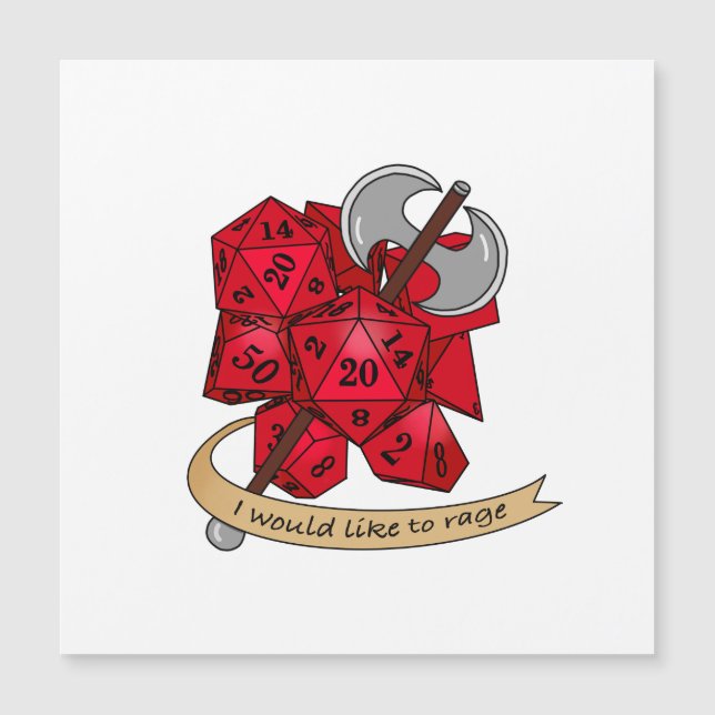 Barbarian Dice Design (Voorkant)