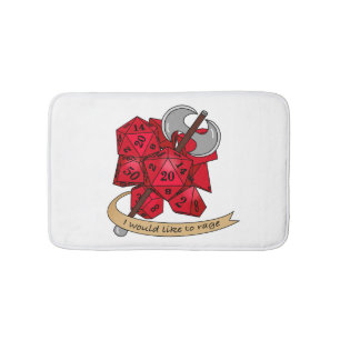 Barbarian Dice Design Badmat