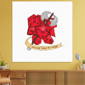 Barbarian Dice Design Canvas Afdruk (Insitu (Woonkamer))