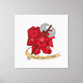 Barbarian Dice Design Canvas Afdruk (Voorkant)