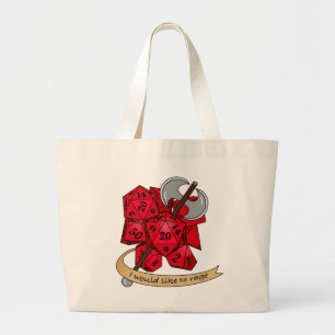 Barbarian Dice Design Grote Tote Bag