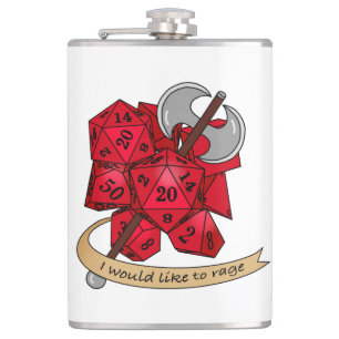Barbarian Dice Design Heupfles
