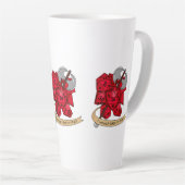 Barbarian Dice Design Latte Mok (Rechterhoek)