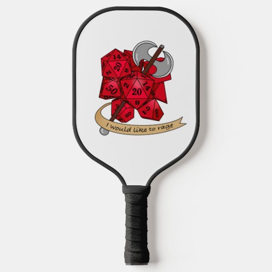 Barbarian Dice Design Pickleball Paddle (Voorkant)
