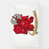 Barbarian Dice Design Spandoek (Verticaal)