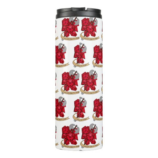 Barbarian Dice Design Thermosbeker (Achterkant)