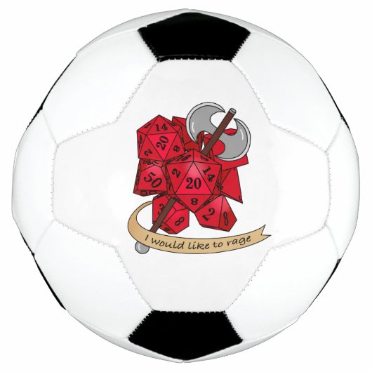 Barbarian Dice Design Voetbal (Voorkant)