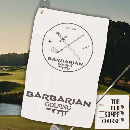 Barbarian Golfing Golfhanddoek