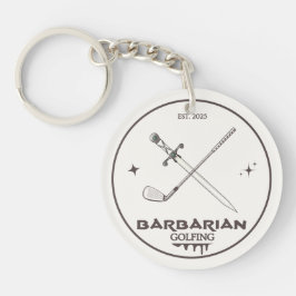 Barbarian Golfing Sleutelhanger