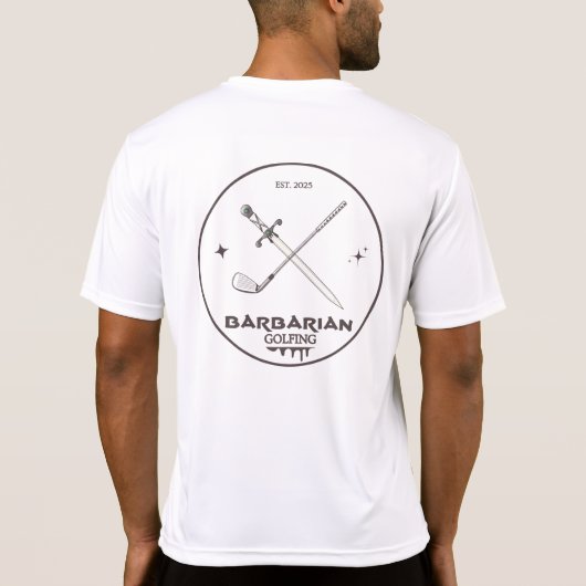 Barbarian Golfing T-shirt (Achterkant)