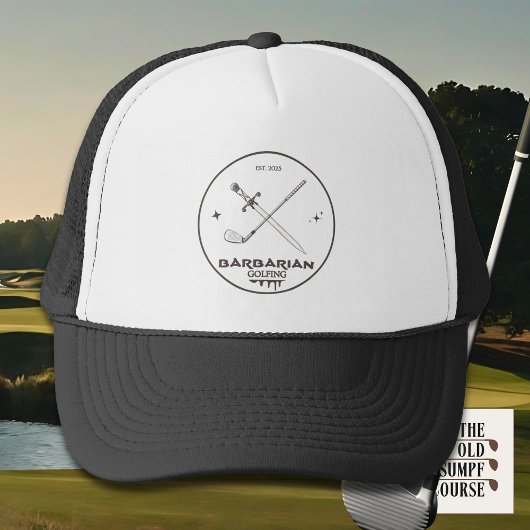 Barbarian Golfing Trucker Pet