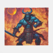 Barbarian King Fleece Deken (Voorkant (Horizontaal))