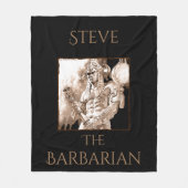 Barbarian Warrior Personalized Fleece Deken (Voorkant)