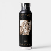 Barbarian Warrior Personalized Waterfles (Links)