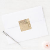 barbarij vierkante sticker (Envelop)