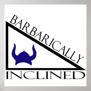 Barbarisch ingespoten poster