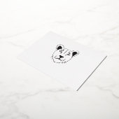 Barbary Leeuwin Folie Uitnodigingskaart Folie Uitnodiging Briefkaart (Gedraaid)