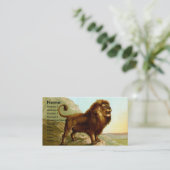 Barbary Lion Visitekaartje (Staand voorkant)
