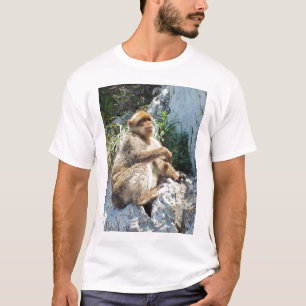 Barbary macaque aap t-shirt