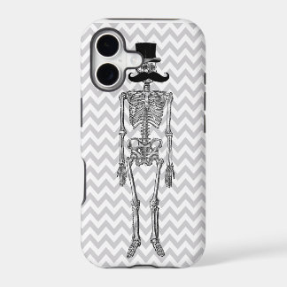 Barbe Drôle sur Coque Grise pour iPhone avec Squel