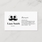 Barbe noire Simple Répéter le Carte de visite Moti (Dos)