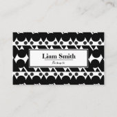 Barbe noire Simple Répéter le Carte de visite Moti (Devant)