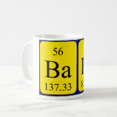 Barbe tasse de nom de table périodique (Devant gauche)