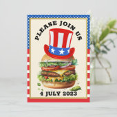 Barbecue / 4 juillet / etc. Invitation (Debout devant)