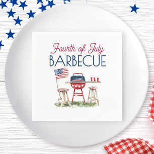 Barbecue Amerikaanse vlag 4 juli Summer Party Servet