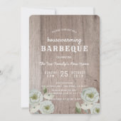 Barbecue barbecue Fête du barbecue Invitation bois (Devant)