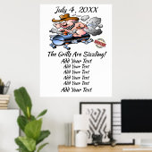 Barbecue barbecue / Poster Cookoff (Bureau à domicile)