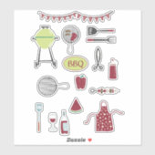 Barbecue BBQ Cook Out Sticker (Vel)